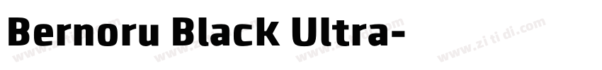 Bernoru Black Ultra字体转换